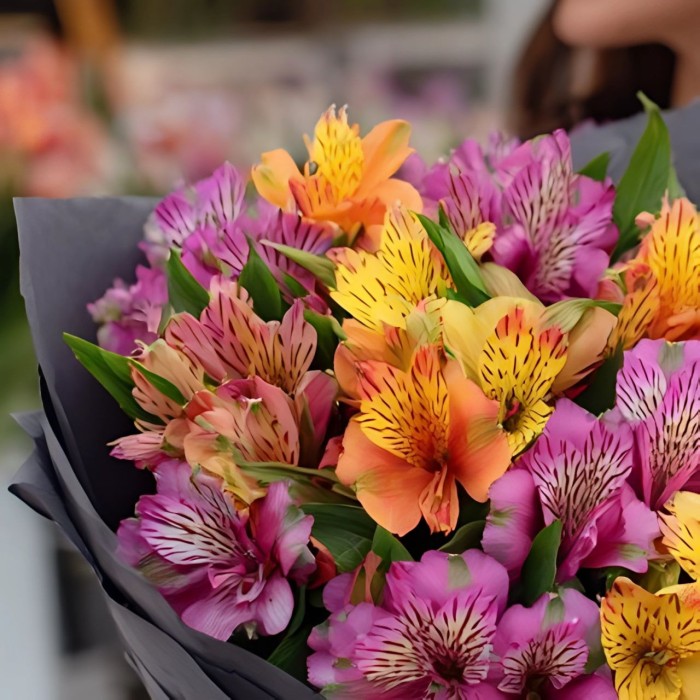 Букет 11 альстромерий микс Букет 11 альстромерий микс