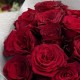Букет 15 бордовых роз
