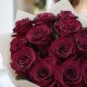 Букет 17 бордовых роз