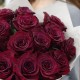 Букет 17 бордовых роз