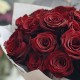 Букет 21 бордовая роза