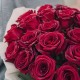 Букет 25 бордовых роз