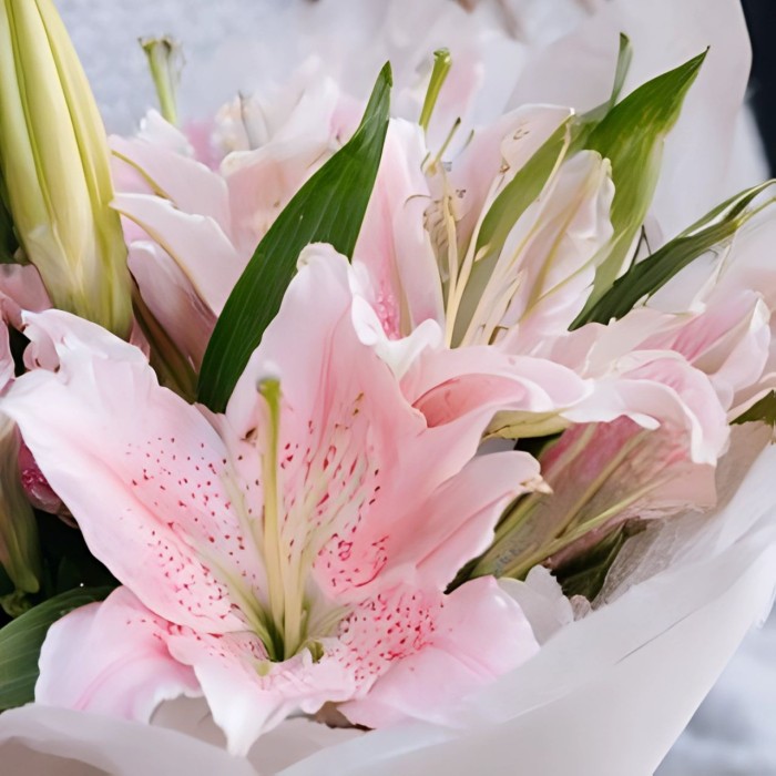 Букет из 3 изящных лилий Букет из 3 изящных лилий