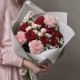 Букет 3 розы с гвоздиками