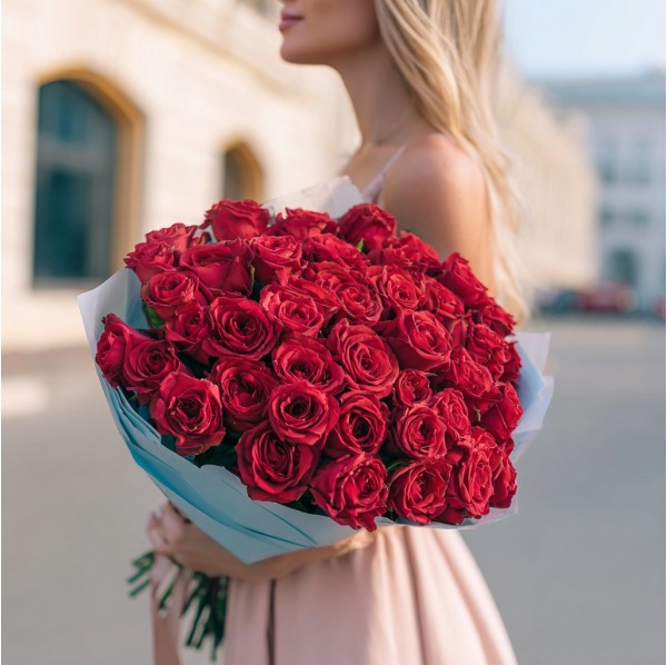 41 красная роза