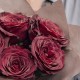 Букет 5 бордовых роз