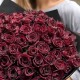 Букет 65 бордовых роз