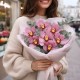 Букет 7 розовых орхидей