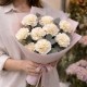 Букет 9 бежевых гвоздик