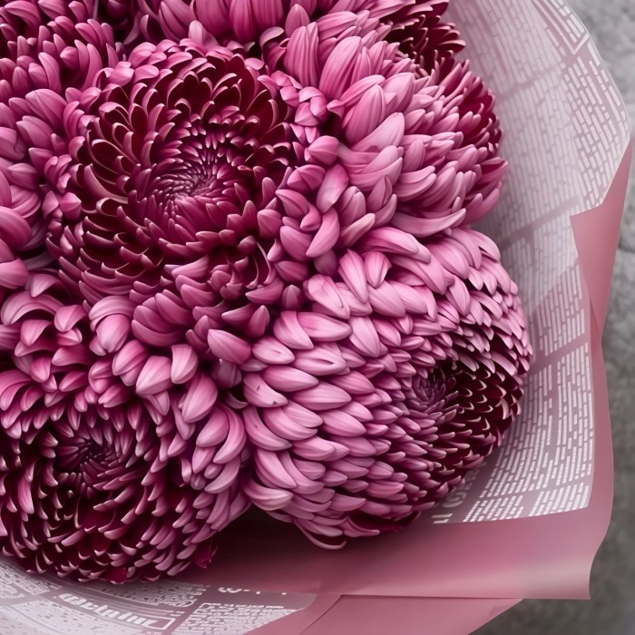 Букет 9 хризантем Бургунди Букет 9 хризантем Бургунди