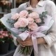 Букет из розовых диантусов