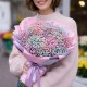 Цветной букет гипсофилы