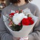 Хризантема с гвоздикой и альстромерией