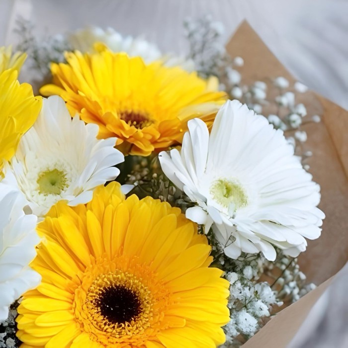 Красивый букет из гербер Красивый букет из гербер