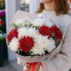Букет красные герберы с хризантемой