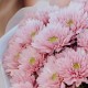 Мини букет из розовых хризантем