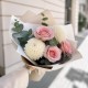 3 розы 2 хризантемы
