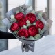 Букет 7 ярких пионов