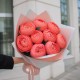 Букет 9 коралловых пионов