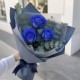 Букет 3 синие розы