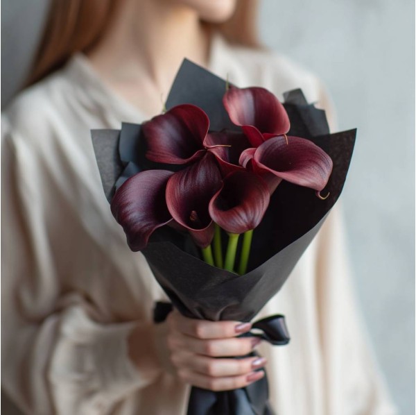 Мужской букет с каллами